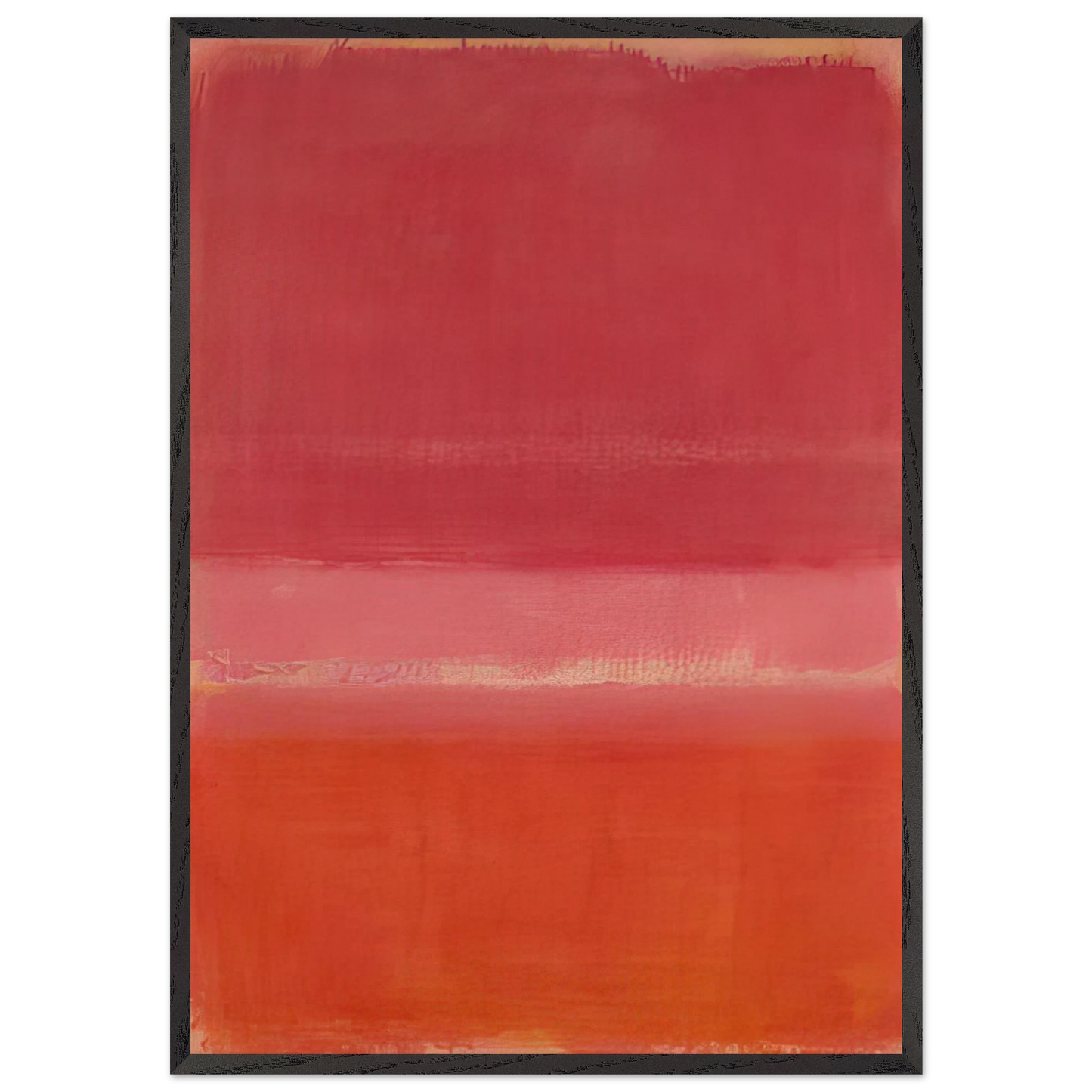 Untitled Red - 1956 - Mark Rothko 70x100 cm / 28x40 inches Framed Art Print – Black Wooden Frame