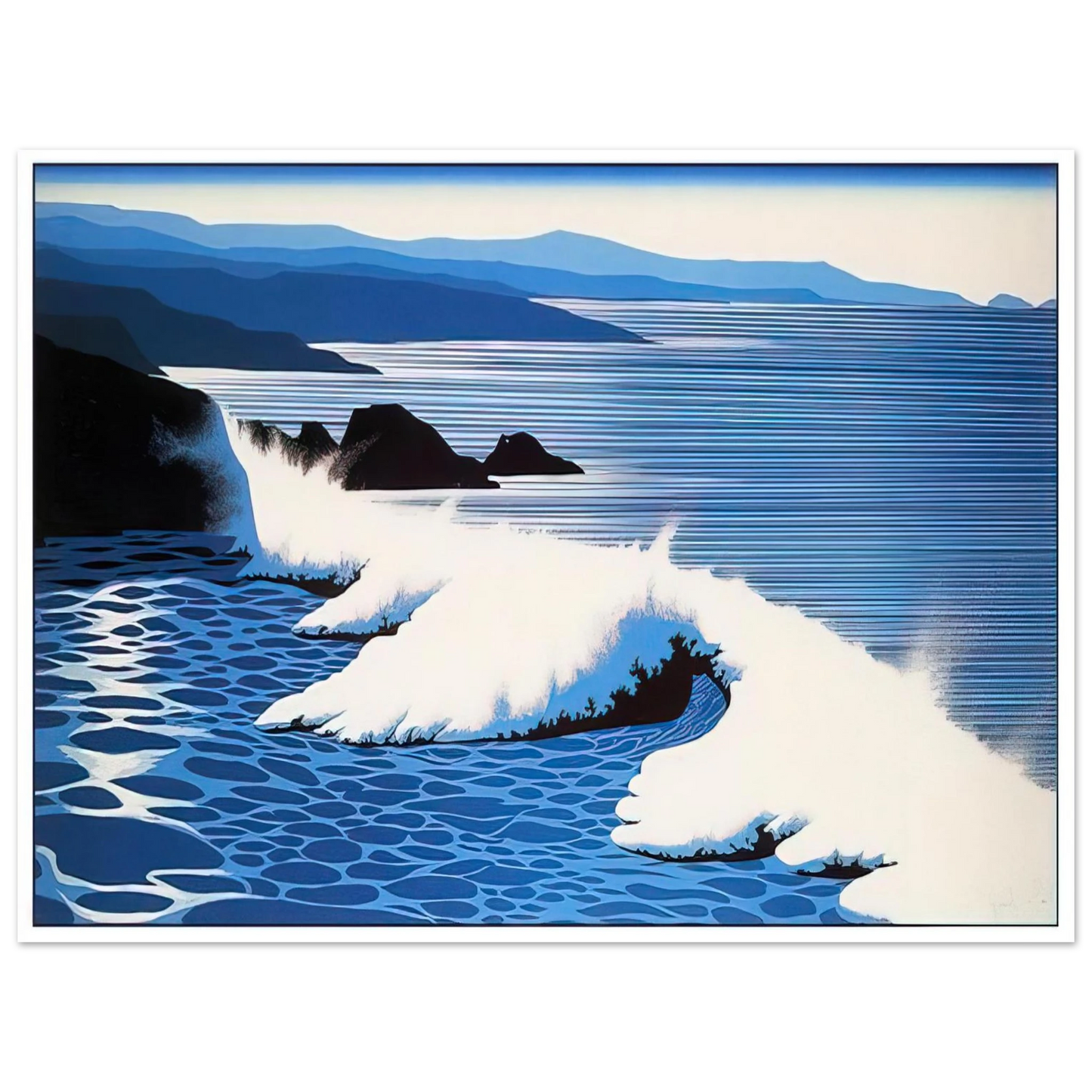 Eyvind Earle - The Wave 75x100 cm / 30x40inches Fine Art Poster