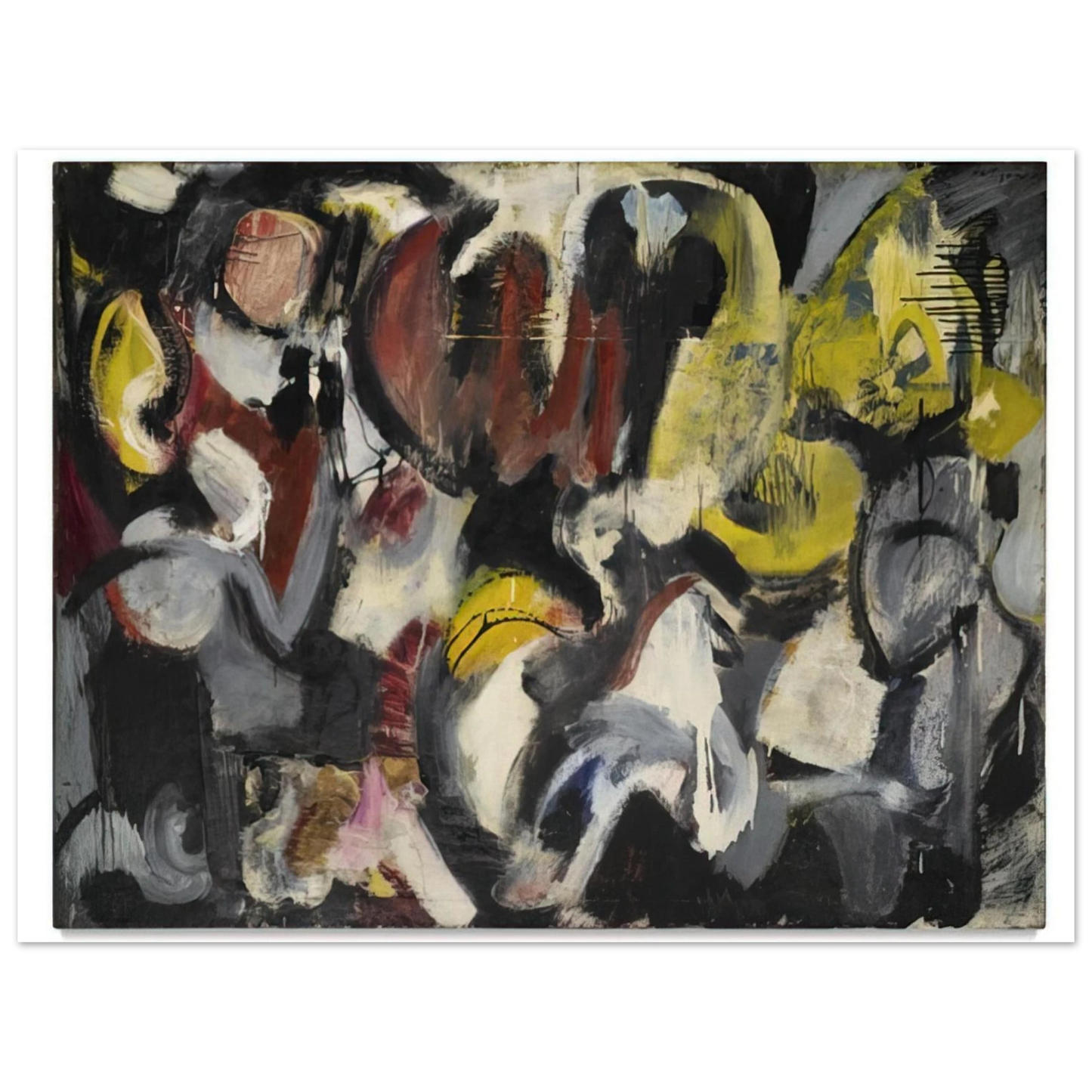 Grace Hartigan - MONTHS AND MOONS 1950 75x100 cm / 30x40inches Fine Art Poster
