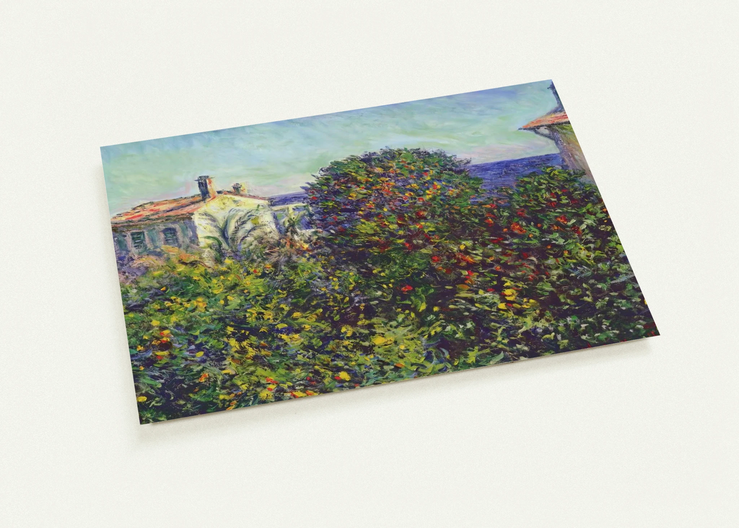 Bordighera, the House of Gardener By claude monet Pack of 10 Post Cards | claude monet Post Cards | A6 (10.5 x 14.8 cm) - 4.1 x 5.8 inches