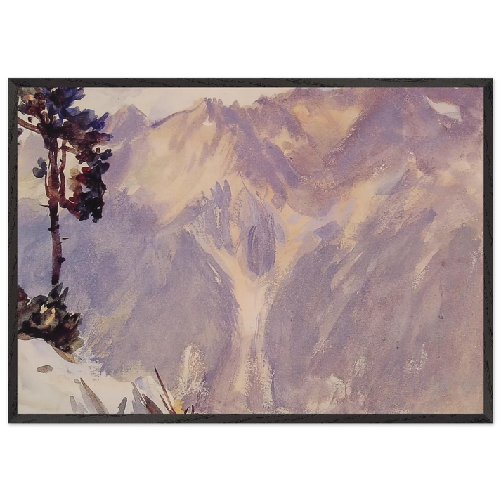 The Tyrol - John Singer Sargent 70x100 cm / 28x40 inches Framed Art Print – Black Wooden Frame