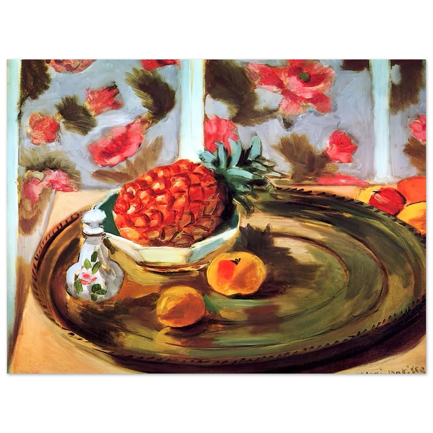 Henri Matisse - STILL LIFE WITH PINEAPPLE 1924 75x100 cm / 30x40inches Fine Art Poster