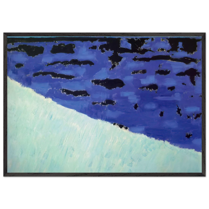 Sea Grasses and Blue Sea - 1958 - Milton Avery 70x100 cm / 28x40 inches Framed Art Print – Black Wooden Frame