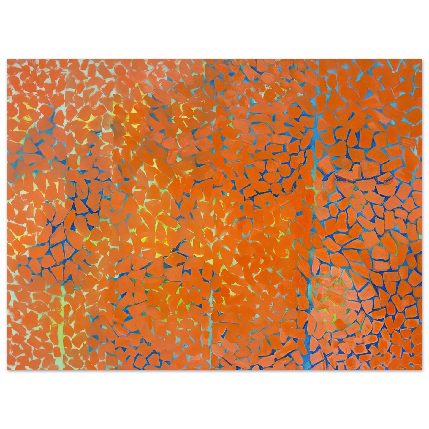 Alma Woodsey Thomas - AUTUMN LEAVES FLUTTERING IN THE BREEZE 1973 75x100 cm / 30x40inches Fine Art Poster