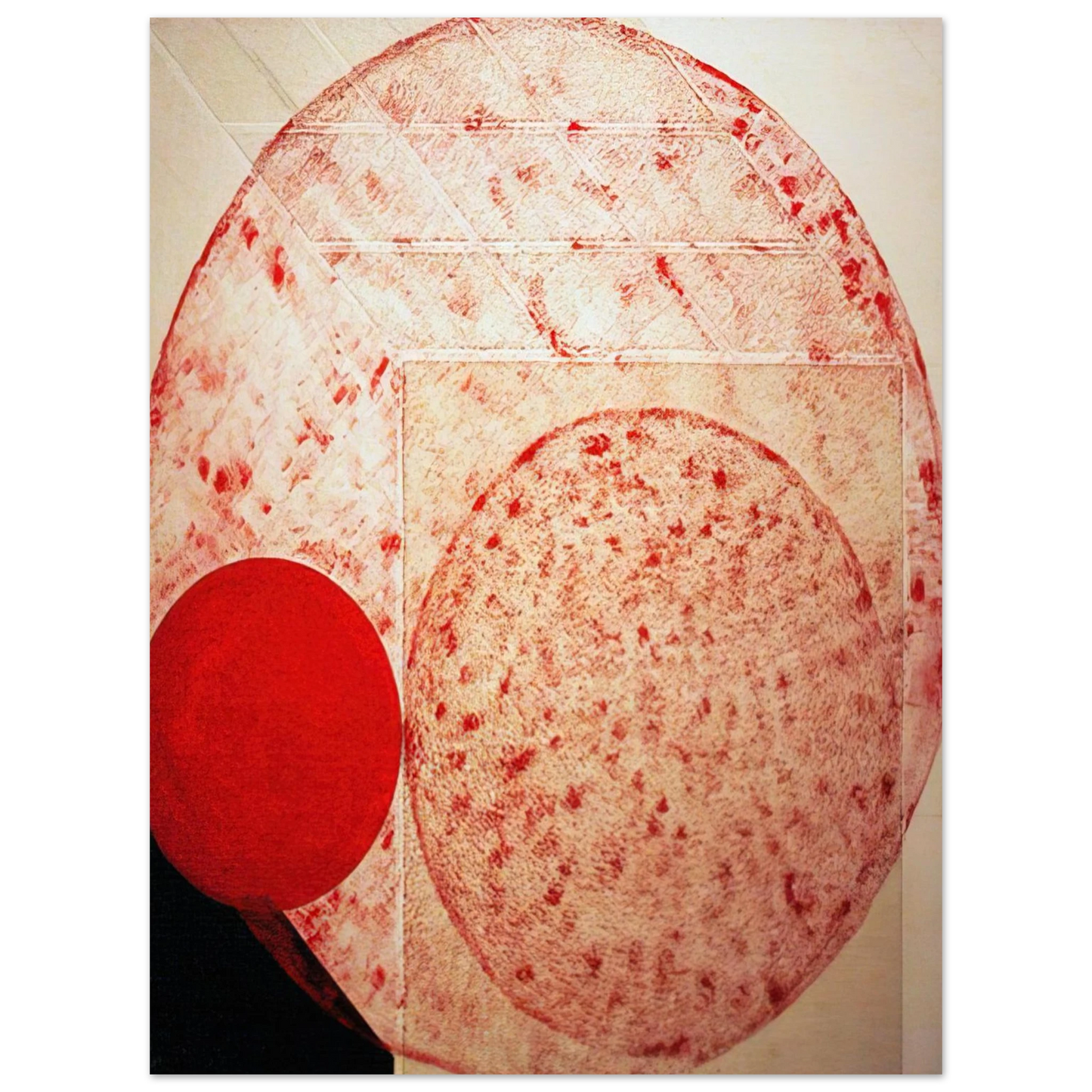 Lygia Pape - Painting. Red - 1987 75x100 cm / 30x40inches Fine Art Poster