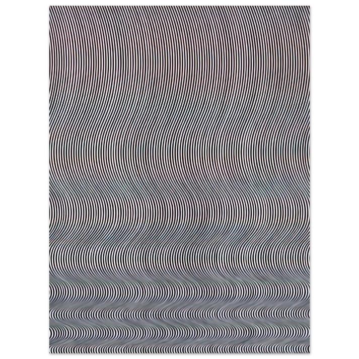 Bridget Riley - FALL 1963 75x100 cm / 30x40inches Fine Art Poster
