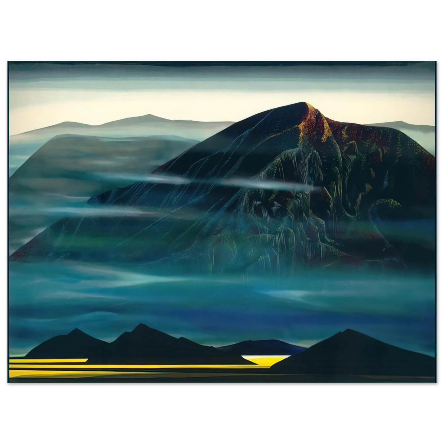 Eyvind Earle - Santa Fe Trail new Serigrap 75x100 cm / 30x40inches Fine Art Poster