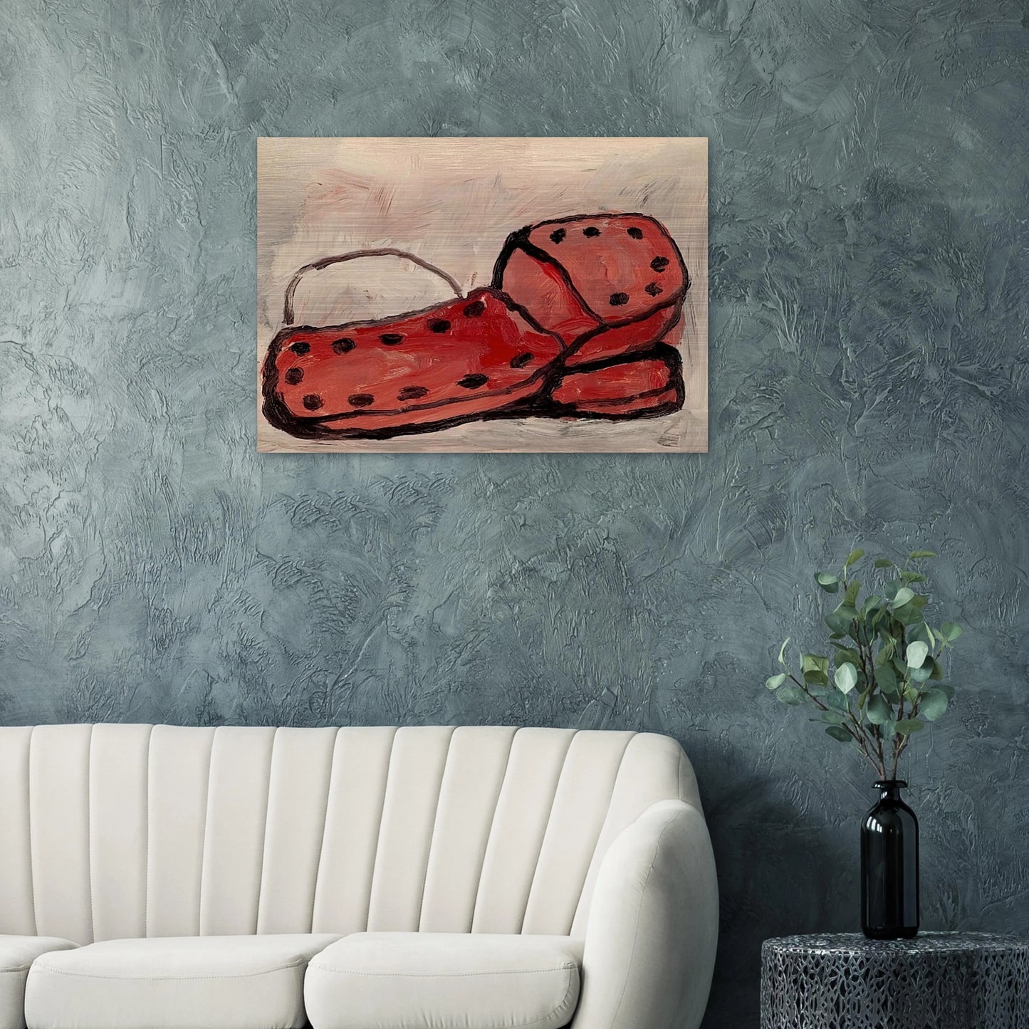 SHOES 1968 - Philip Guston Brushed Aluminum Print - 70x100 cm / 28x40 inches | Philip Guston Aluminum Print | Philip Guston Prints