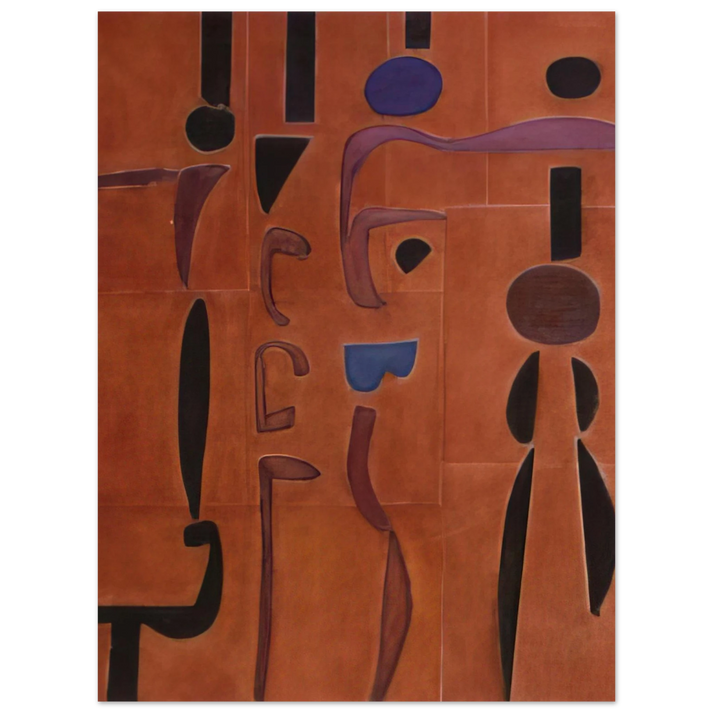Will Barnet - Terracotta - 2004 United States 75x100 cm / 30x40inches Fine Art Poster