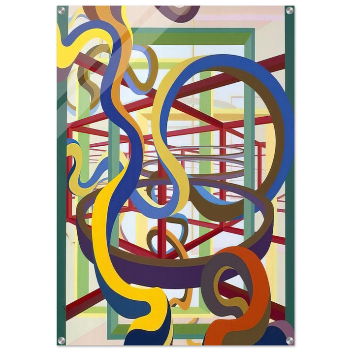 Vorcex IV - Al Held Acrylic Print - 70x100 cm / 28x40″ inches
