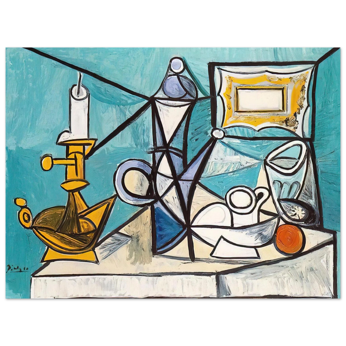 Pablo Picasso - Still life with lamp - 1944 75x100 cm / 30x40inches Fine Art Poster