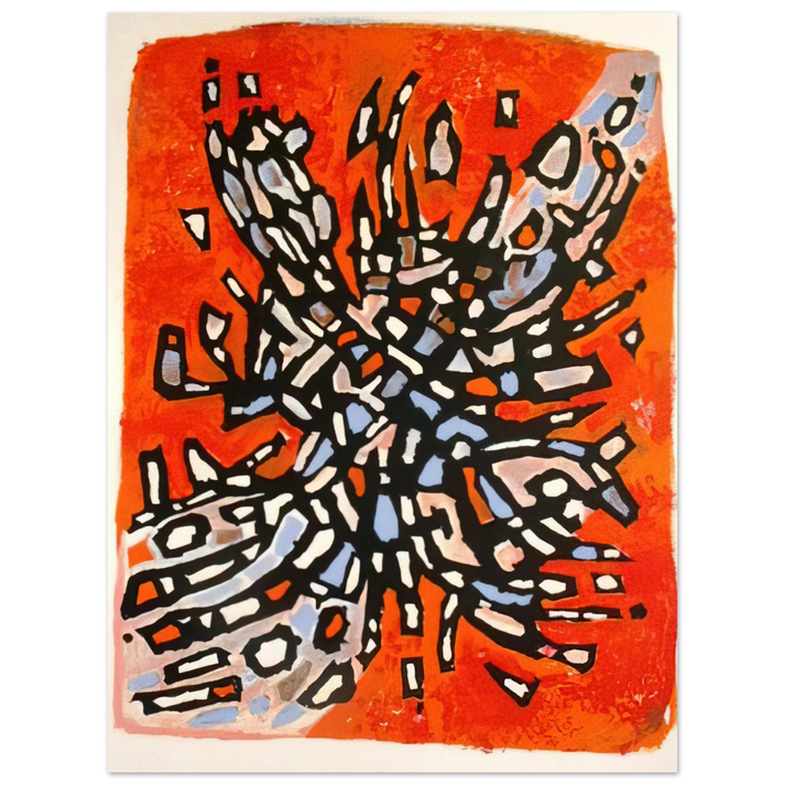 Alfred Manessier - Plate from Les Cantiques Spirituels - 1958 75x100 cm / 30x40inches Fine Art Poster