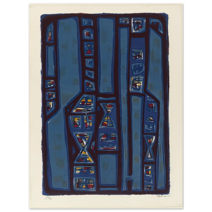 Alfred Manessier - Litanies - 1952 75x100 cm / 30x40inches Fine Art Poster