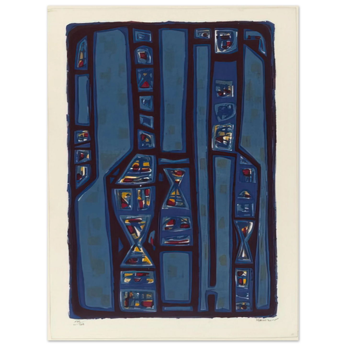 Alfred Manessier - Litanies - 1952 75x100 cm / 30x40inches Fine Art Poster
