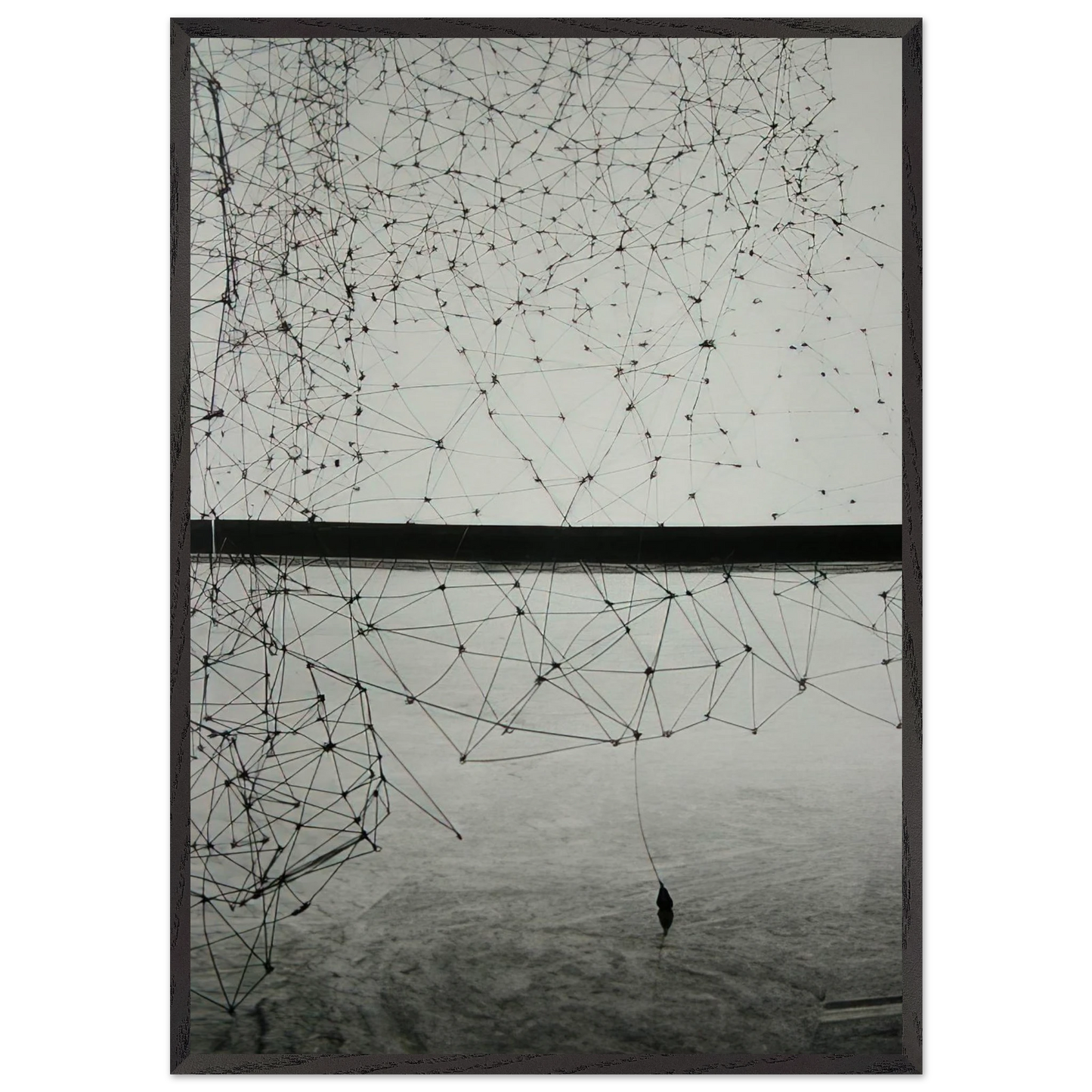Reticularea - 1969 - Gego 70x100 cm / 28x40 inches Framed Art Print – Black Wooden Frame