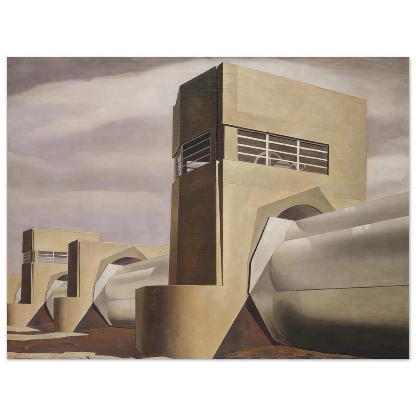 Charles Sheeler - Water - 1945 75x100 cm / 30x40inches Fine Art Poster