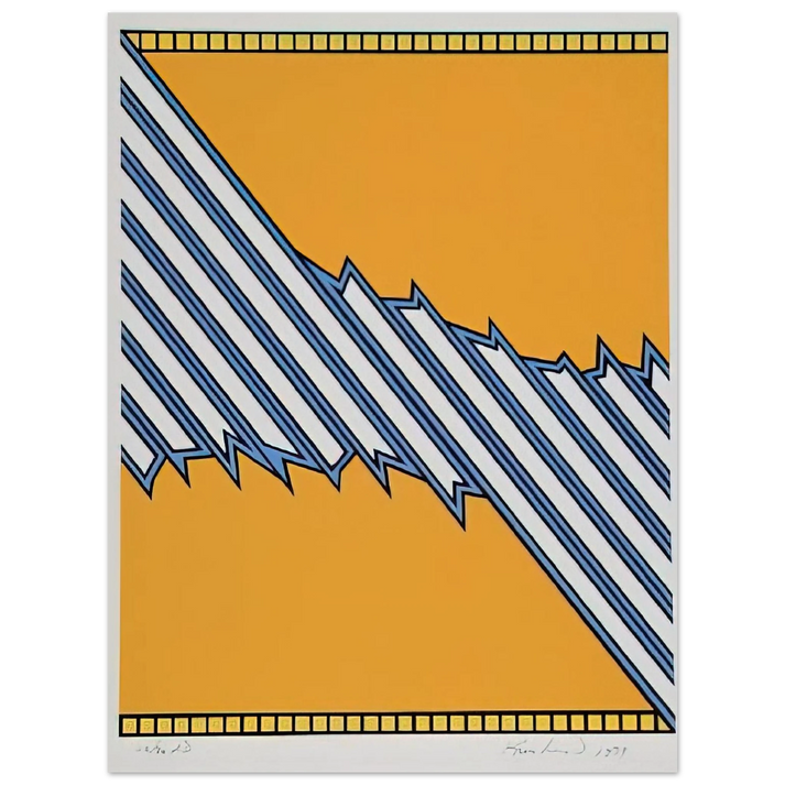 Nicholas Krushenick - Greenwood - 1979 75x100 cm / 30x40inches Fine Art Poster