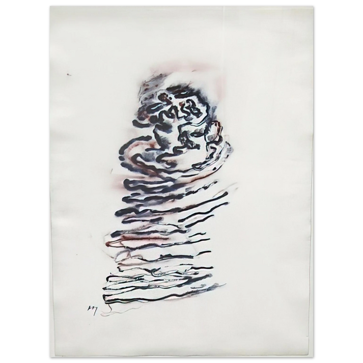 Henri Michaux - Untitled - 1970 75x100 cm / 30x40inches Fine Art Poster
