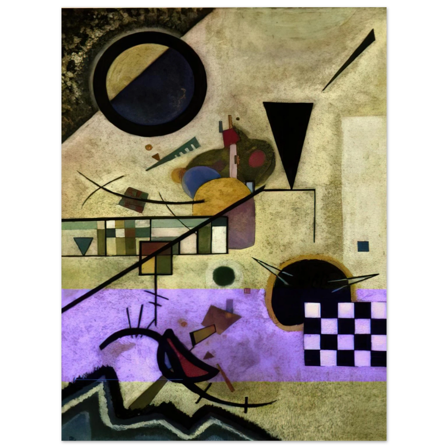 Wassily Kandinsky - CONTRASTING SOUNDS 1924 75x100 cm / 30x40inches Fine Art Poster