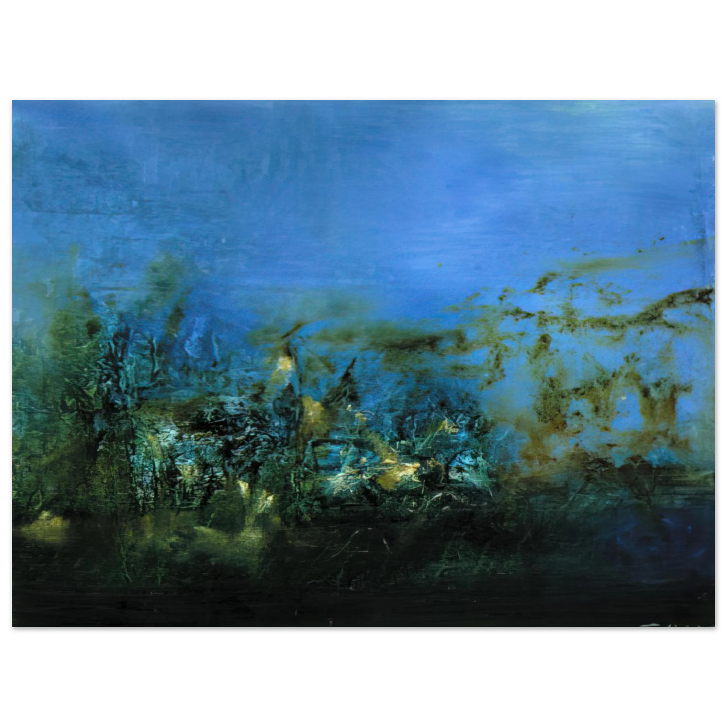 Zao Wou-Ki - 14 10 2002 2002 75x100 cm / 30x40inches Fine Art Poster