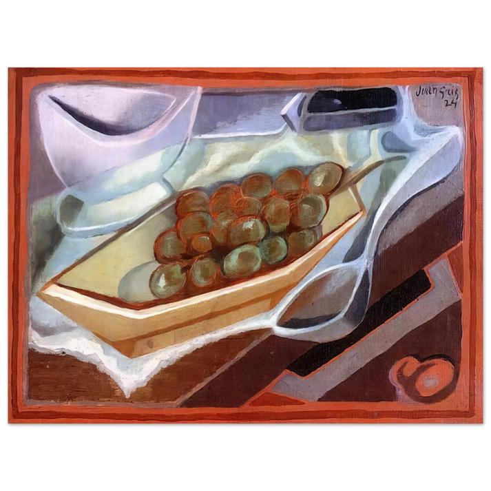 Juan Gris - THE BUNCH OF GRAPES 1924 75x100 cm / 30x40inches Fine Art Poster