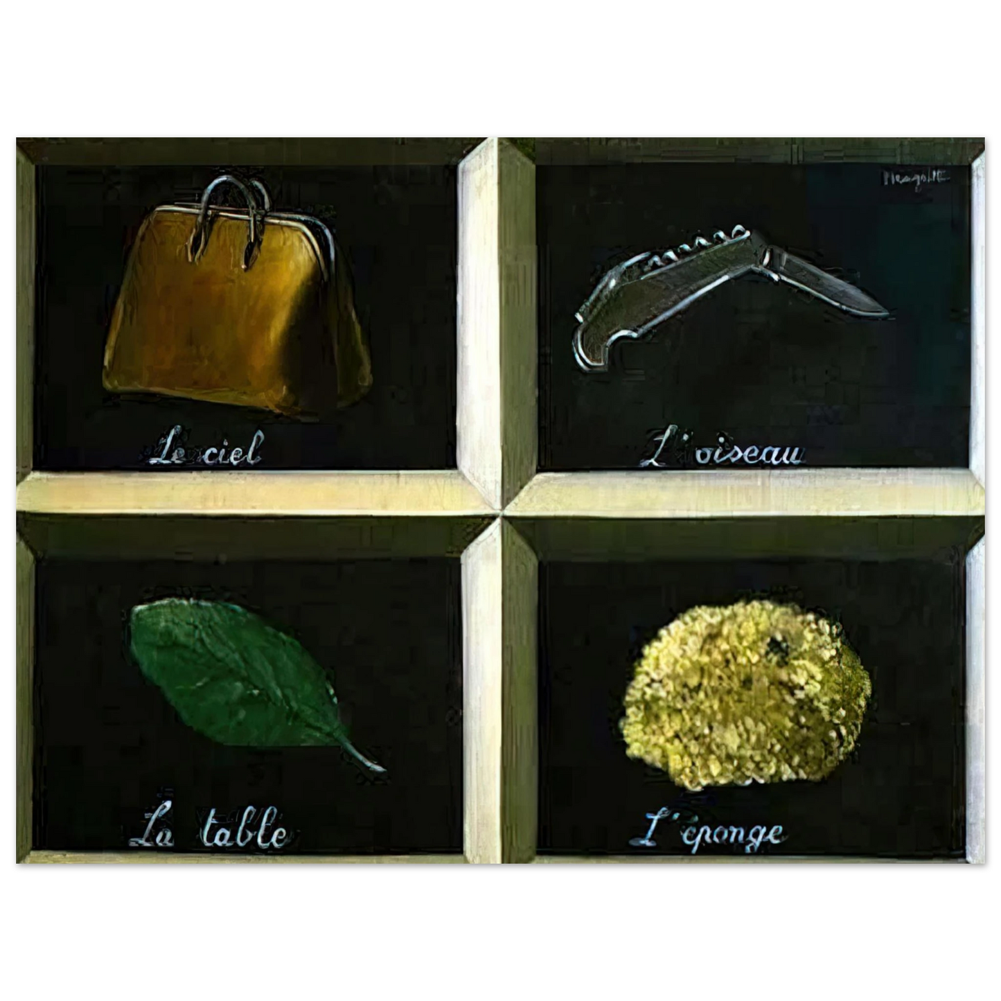 Rene Magritte - THE INTERPRETATION OF DREAMS 1927 75x100 cm / 30x40inches Fine Art Poster