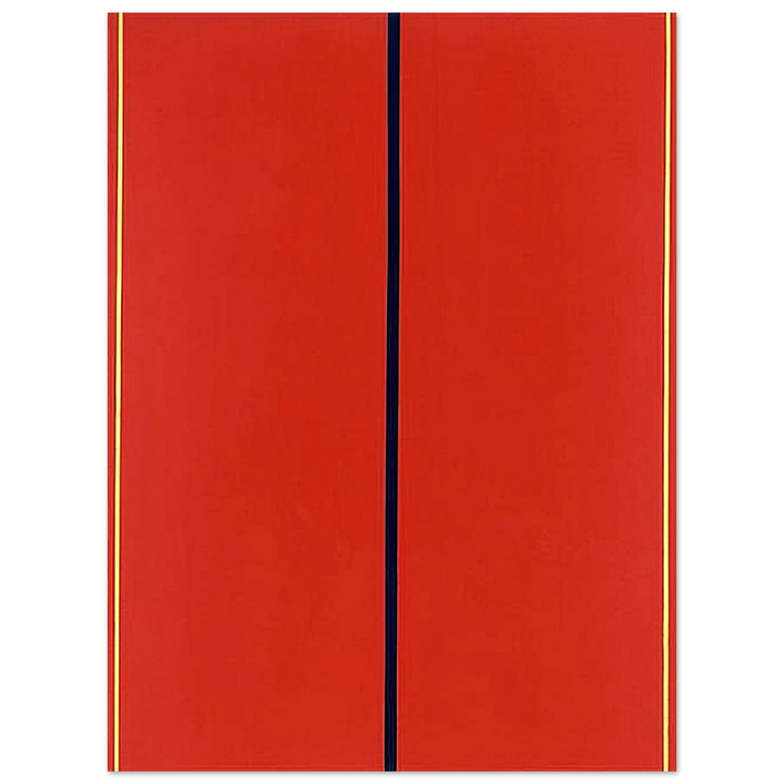 Barnett Newman - Who's Afraid of Red, Yellow and Blue II 75x100 cm / 30x40inches Fine Art Poster
