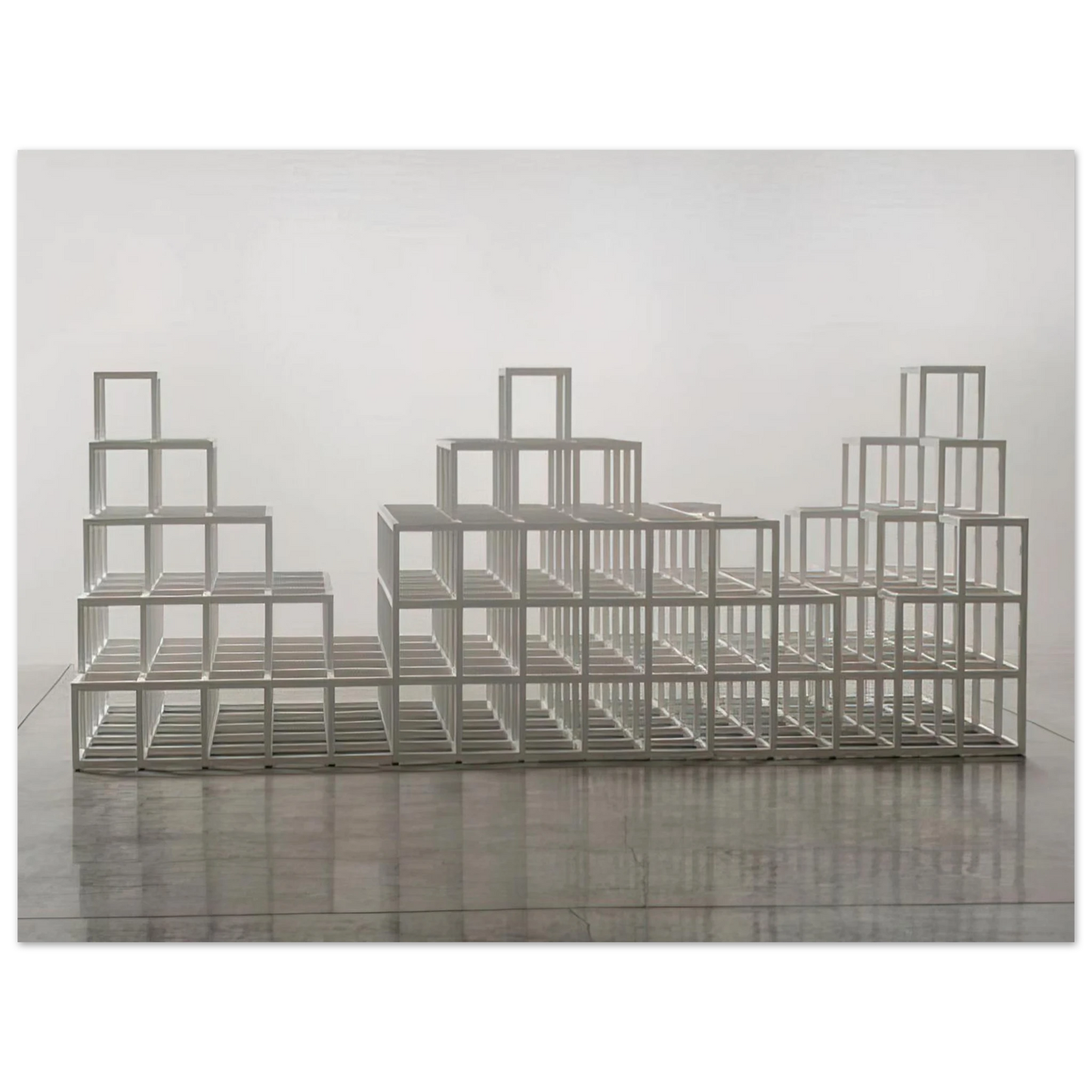 Sol LeWitt - Structure with Three Towers 75x100 cm / 30x40inches Fine Art Poster