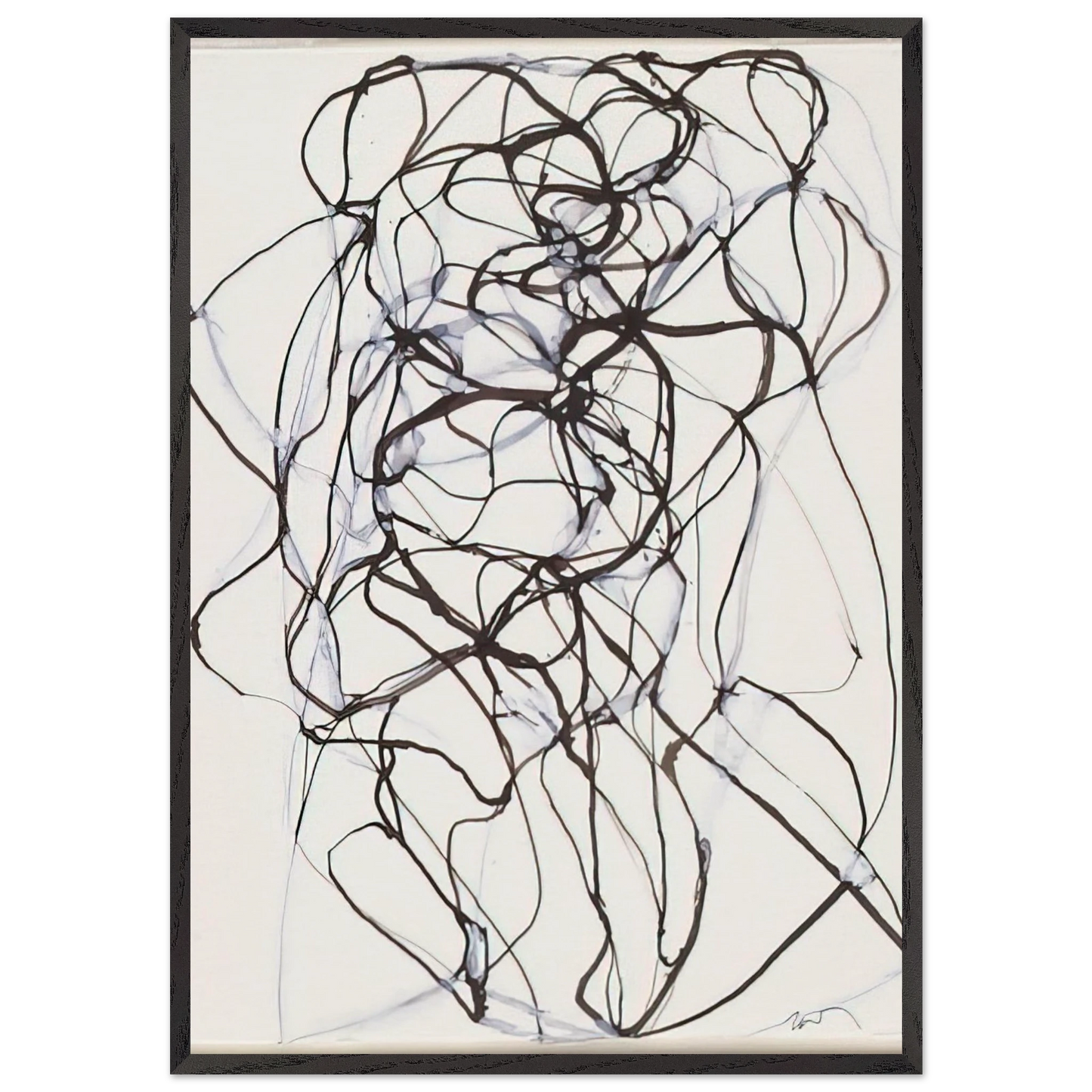 Aphrodite Study - 1993 - Brice Marden 70x100 cm / 28x40 inches Framed Art Print – Black Wooden Frame