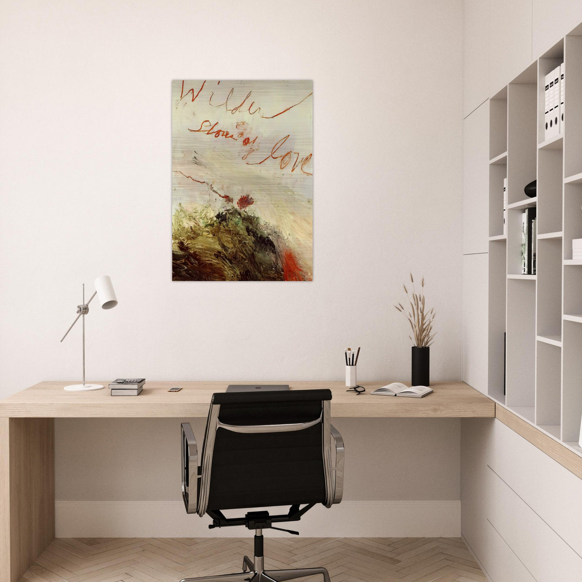 Wilder Shores of Love - Cy Twombly Brushed Aluminum Print - 70x100 cm / 28x40 inches | Cy Twombly Aluminum Print | Cy Twombly Prints
