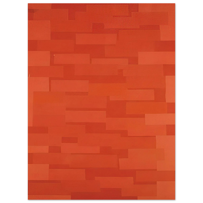 Ad Reinhardt - Number 5 Red Wall - 1952 75x100 cm / 30x40inches Fine Art Poster