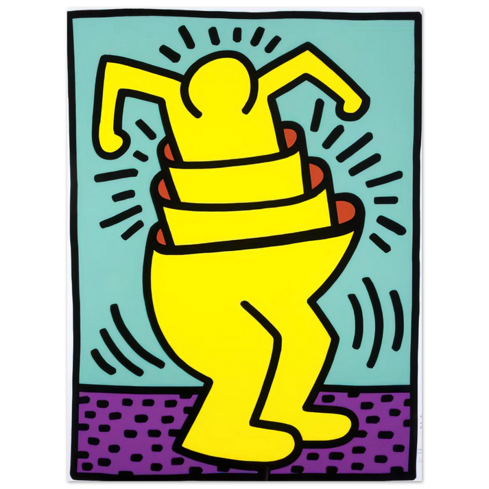 Keith Haring - UNTITLED 1989 75x100 cm / 30x40inches Fine Art Poster