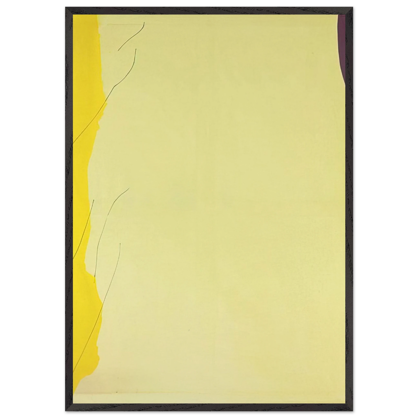 Distillation - 1973 - Helen Frankenthaler 70x100 cm / 28x40 inches Framed Art Print – Black Wooden Frame