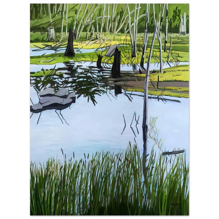 Neil Welliver - Joanna's Marsh - 2000 75x100 cm / 30x40inches Fine Art Poster