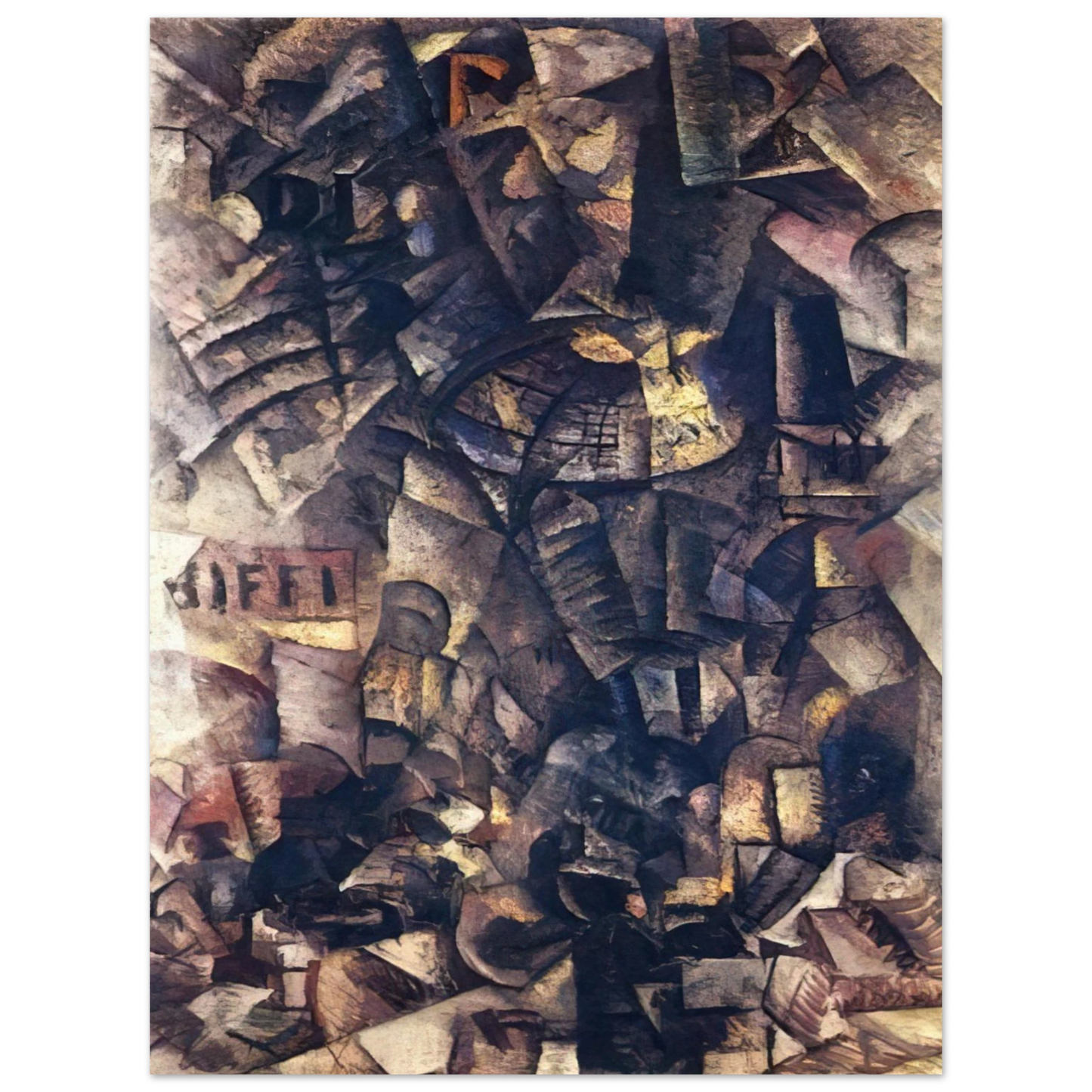 Carlo Carra - GALLERIA IN MILAN 75x100 cm / 30x40inches Fine Art Poster