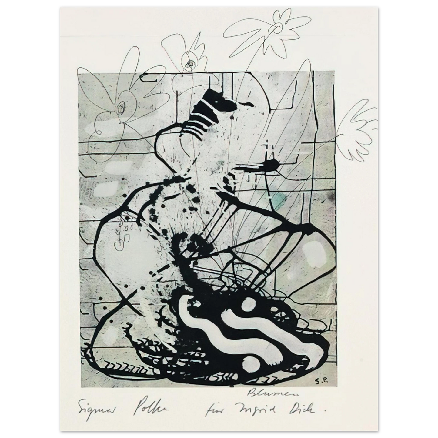 Sigmar Polke - BLUMEN 1985 75x100 cm / 30x40inches Fine Art Poster