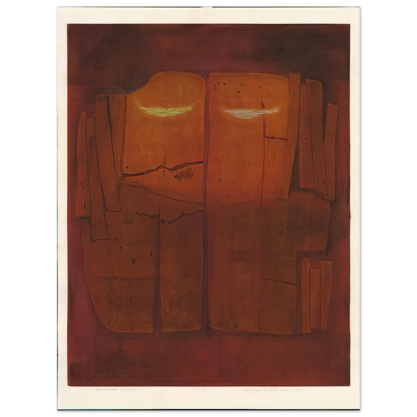 Hiroyuki Tajima - Two Exiles - 1972 75x100 cm / 30x40inches Fine Art Poster
