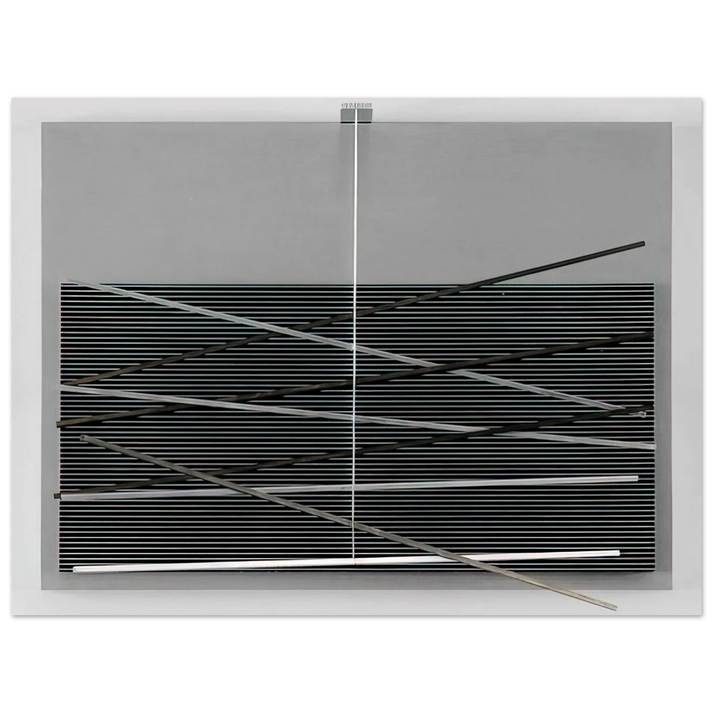 Jesus Rafael Soto - VIBRATIONS M TALLIQUES 1969 75x100 cm / 30x40inches Fine Art Poster