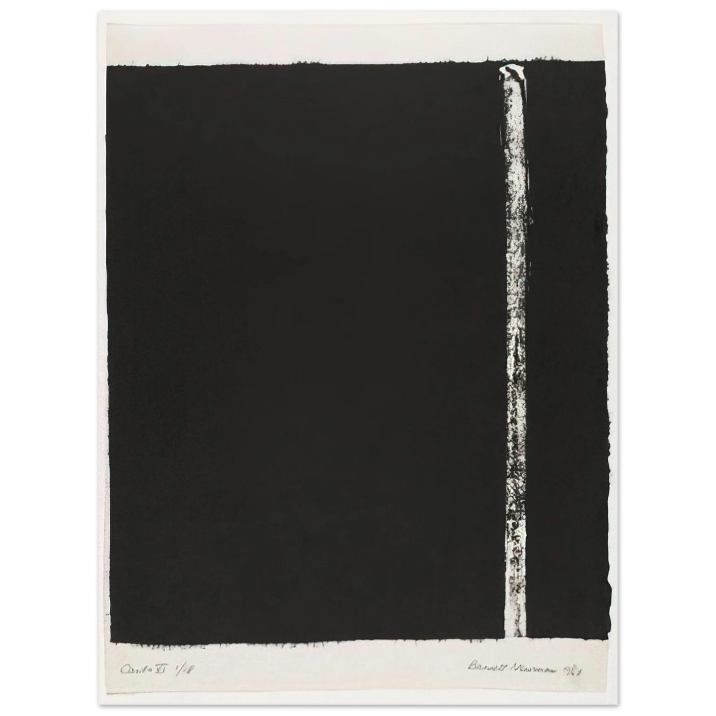 Barnett Newman - Canto VI 75x100 cm / 30x40inches Fine Art Poster