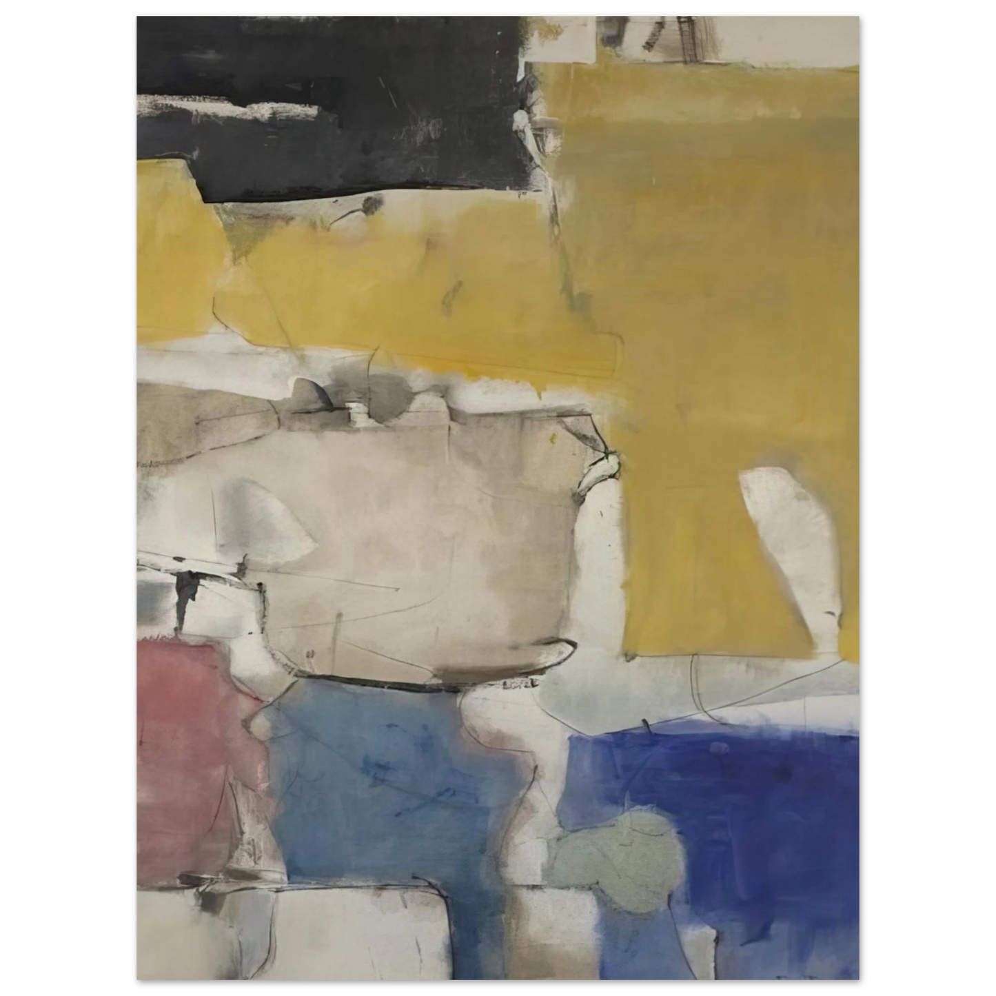 Richard Diebenkorn - Albuquerque #9 75x100 cm / 30x40inches Fine Art Poster