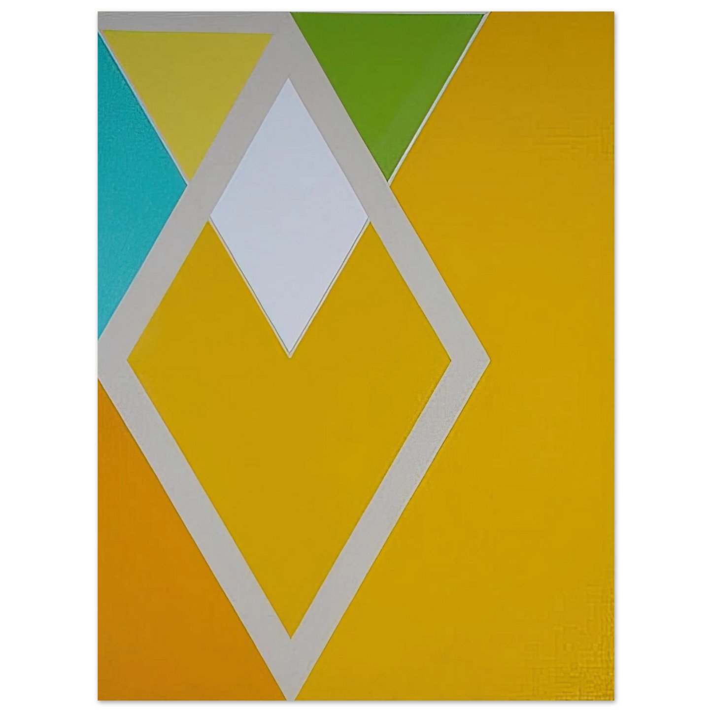 Larry Zox - Temple Swift from the Diamond Drill series - Hard Edge Painting 75x100 cm / 30x40inches Fine Art Poster