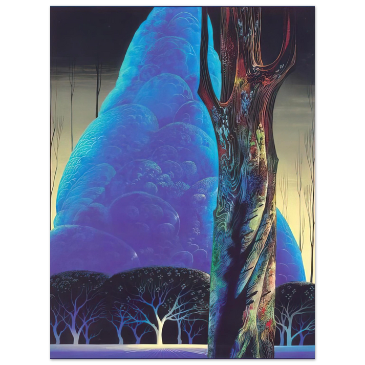 Eyvind Earle - Blue Nocturne 75x100 cm / 30x40inches Fine Art Poster
