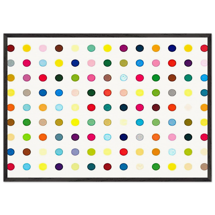 LSD - Damien Hirst 70x100 cm / 28x40 inches Framed Art Print – Black Wooden Frame