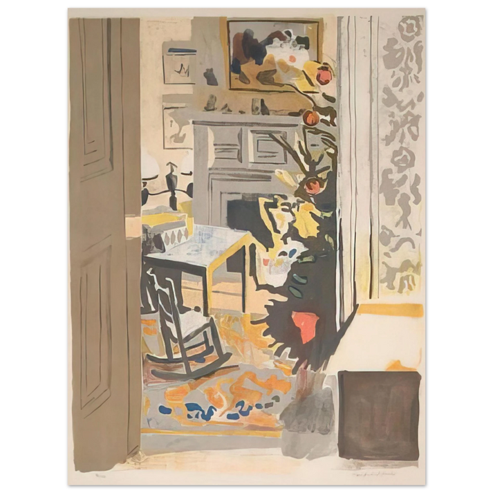 Fairfield Porter - THE CHRISTMAS TREE 1971 75x100 cm / 30x40inches Fine Art Poster