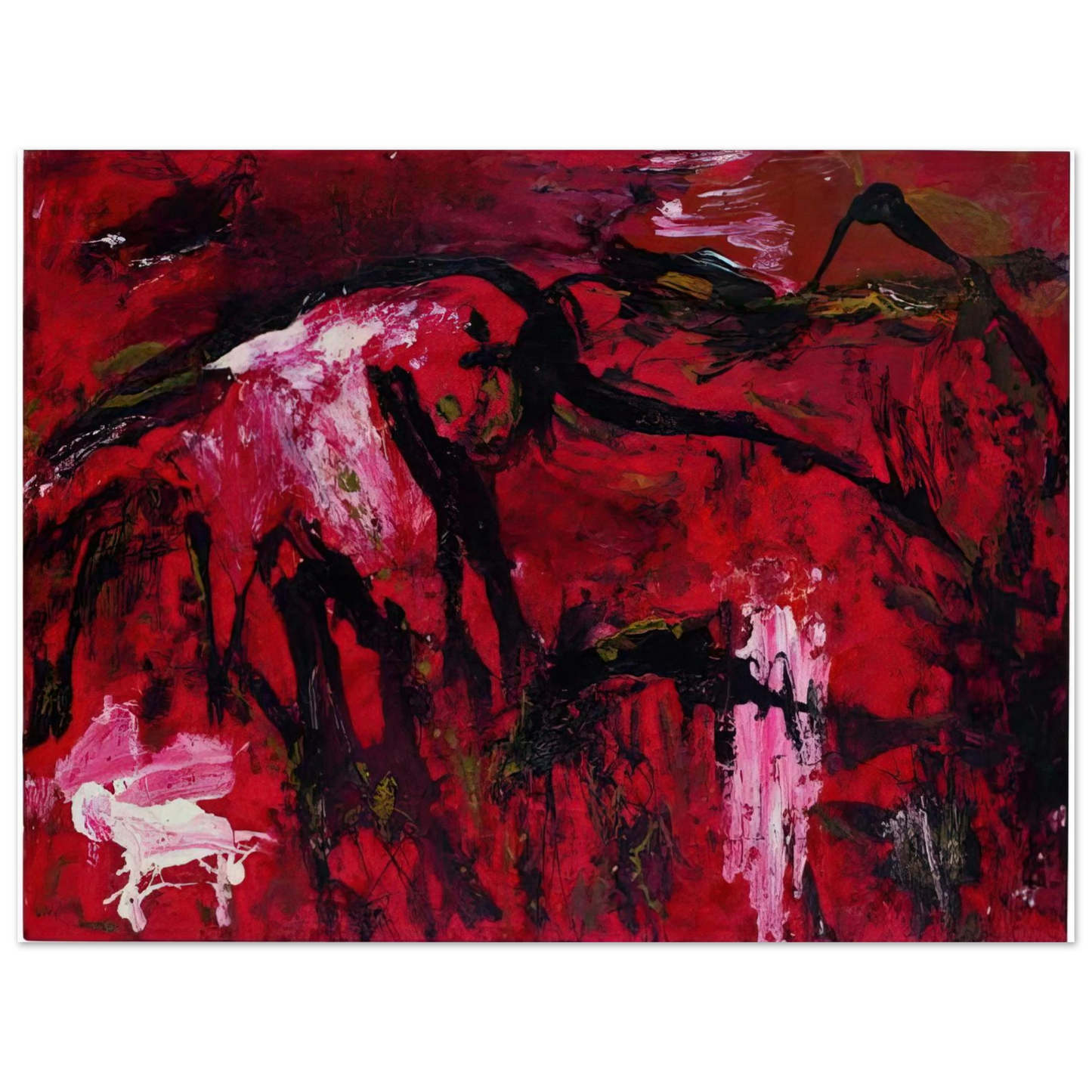 Emil Schumacher - Libusa - 1995 75x100 cm / 30x40inches Fine Art Poster