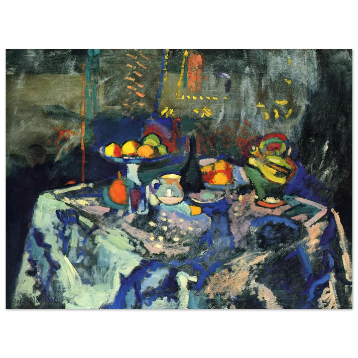 Henri Matisse - STILL LIFE WITH VASE BOTTLE AND FRUIT 75x100 cm / 30x40inches Fine Art Poster
