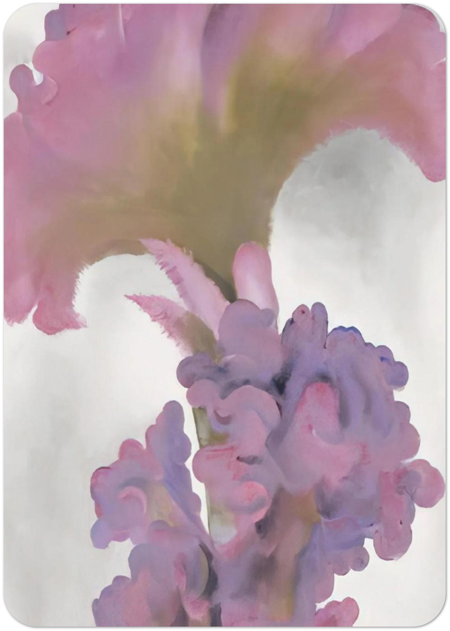 Coxcomb By Georgia O'Keeffe Pack of 10 Post Cards | Georgia O'Keeffe Post Cards | A6 (10.5 x 14.8 cm) - 4.1 x 5.8 inches