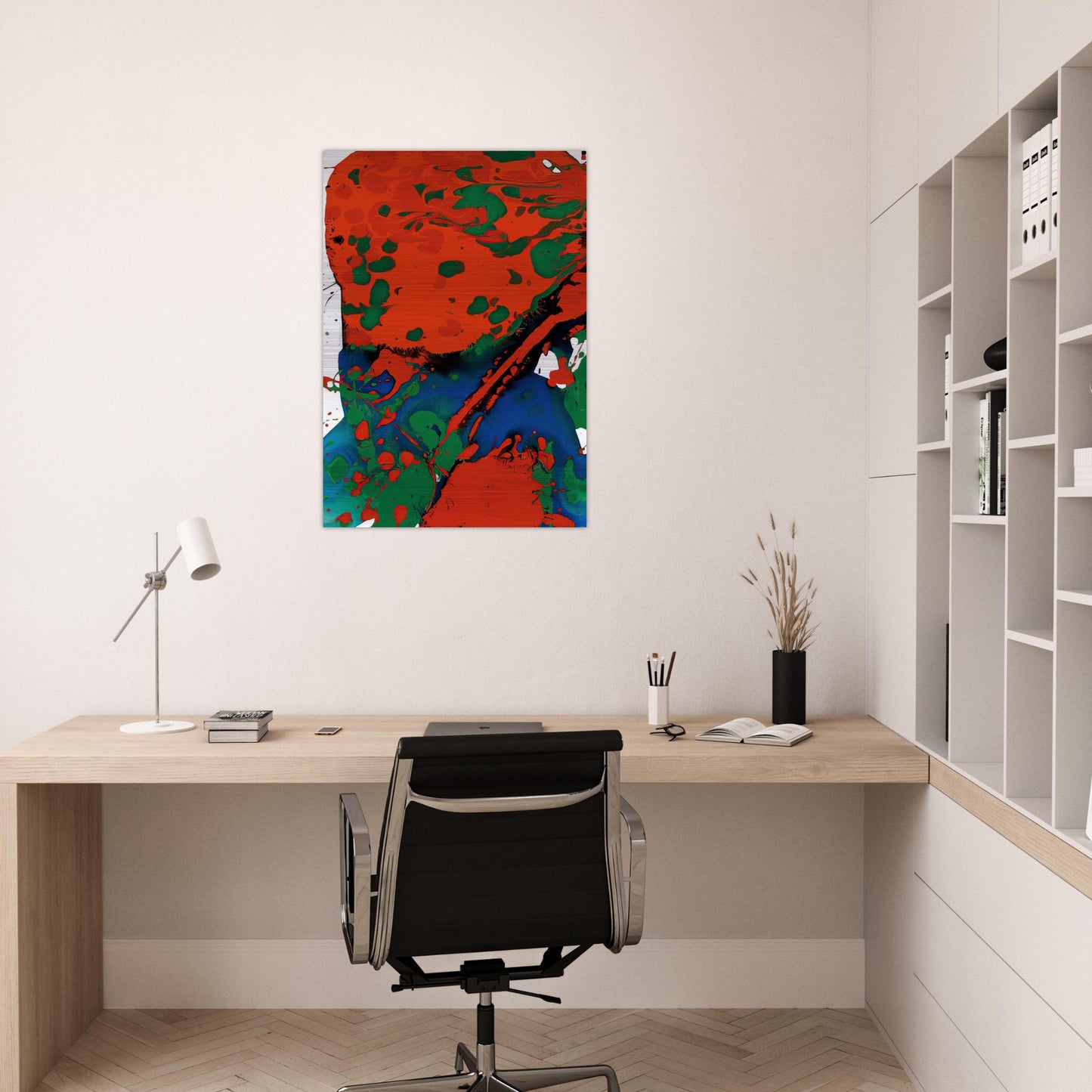 Untitled SFP94-137 SFF 1807 - Sam Francis Brushed Aluminum Print - 70x100 cm / 28x40 inches | Sam Francis Aluminum Print | Sam Francis Prints