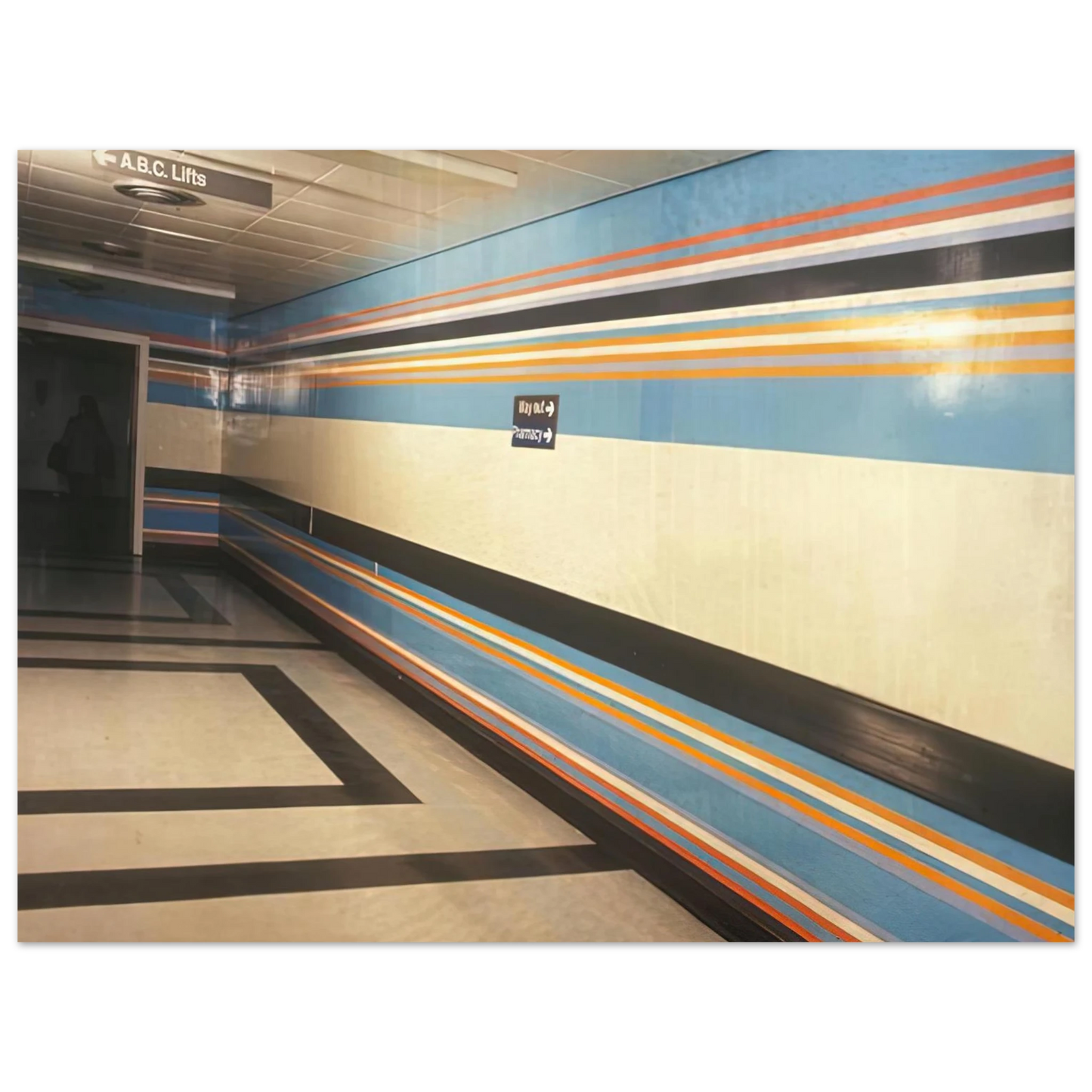 Bridget Riley - ROYAL LIVERPOOL HOSPITAL INSTALLATION 1983 75x100 cm / 30x40inches Fine Art Poster