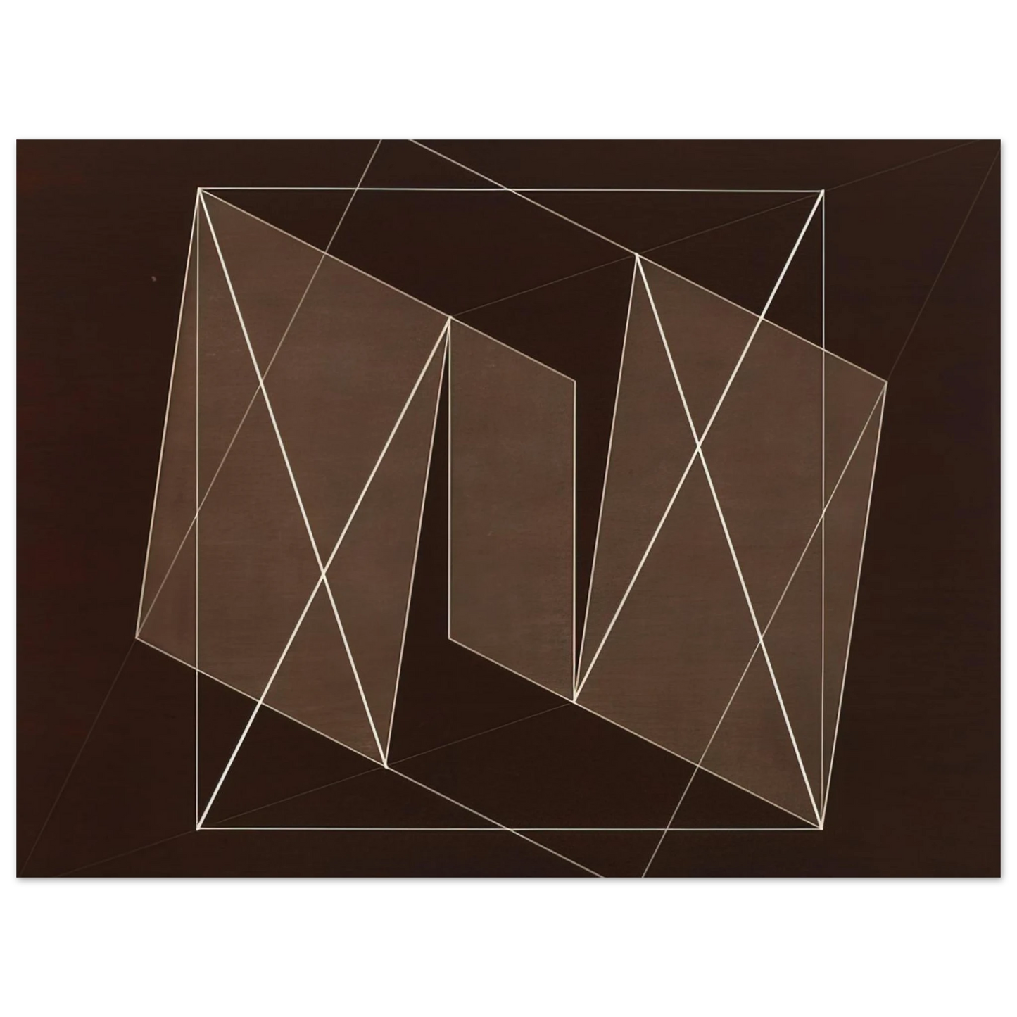 Josef Albers - TRANSFORMATION OF A SCHEME NO 19 1950 75x100 cm / 30x40inches Fine Art Poster